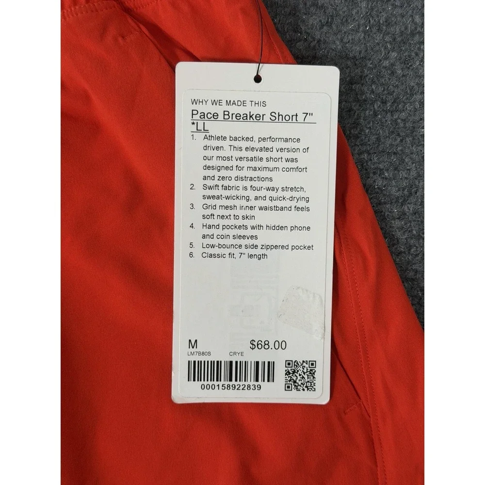 Lululemon Men's Pace Breaker Short 7